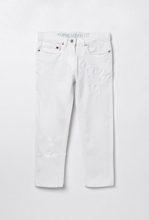 DENIMIZE Girls Solid Skinny Fit Jeans