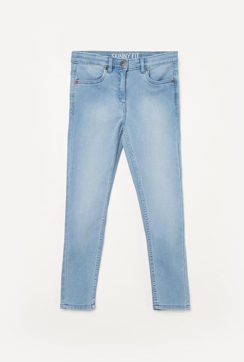 DENIMIZE Girls Ice-washed Skinny Fit Jeans