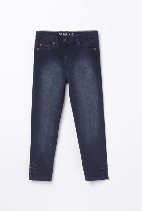 DENIMIZE Boys Washed Slim Fit Jeans