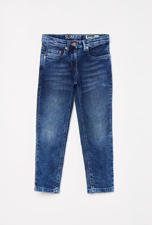 DENIMIZE Girls Washed Slim Fit Jeans