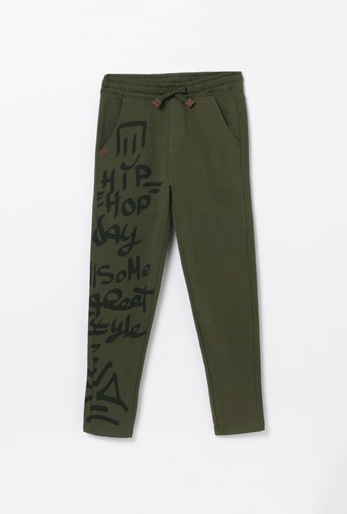 DENIMIZE Boys Printed Elasticated Track Pants