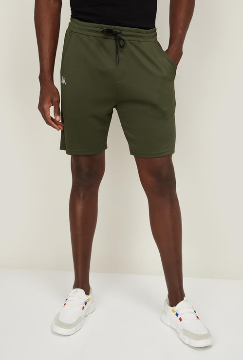 KAPPA Men Textured Elasticated Shorts