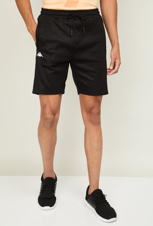 KAPPA Men Textured Knit Regular Fit Shorts