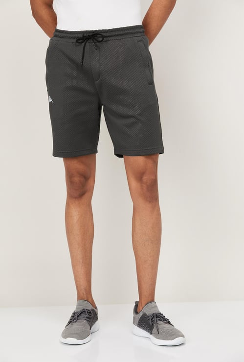 KAPPA Men Textured Knit Regular Fit Shorts
