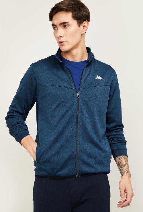 KAPPA Men Solid Full Sleeves Sweatshirt
