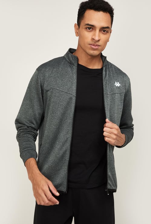 KAPPA Men Solid Full Sleeves Sweatshirt