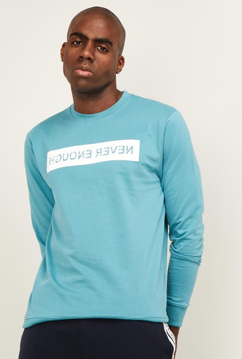 KAPPA Men Printed Crew Neck Sweatshirt
