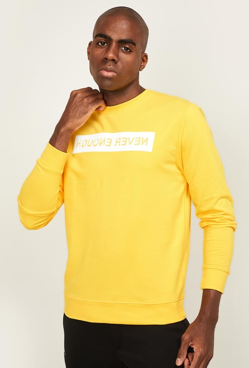 KAPPA Men Printed Crew Neck Sweatshirt