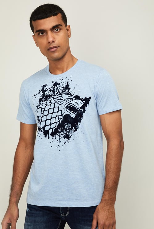 FREE AUTHORITY Men Printed Regular Fit Crew Neck T-shirt