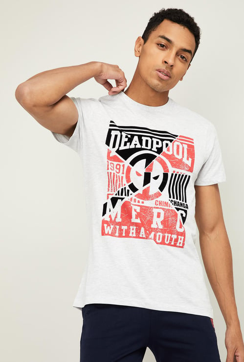 FREE AUTHORITY Men Typographic Print Crew Neck T-shirt