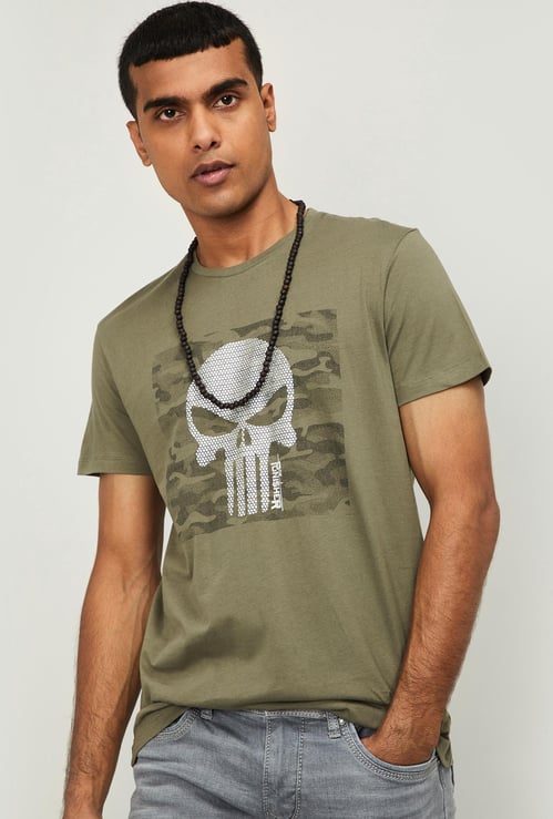 FREE AUTHORITY Men Printed Regular Fit Crew Neck T-shirt