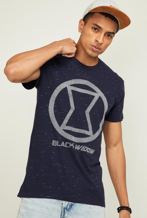 FREE AUTHORITY Men Printed Regular Fit Crew Neck T-shirt