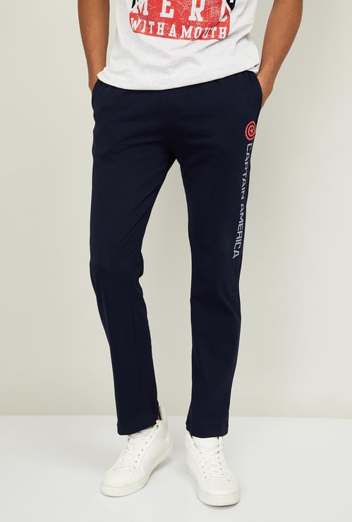 FREE AUTHORITY Men Printed Elasticated Track Pants