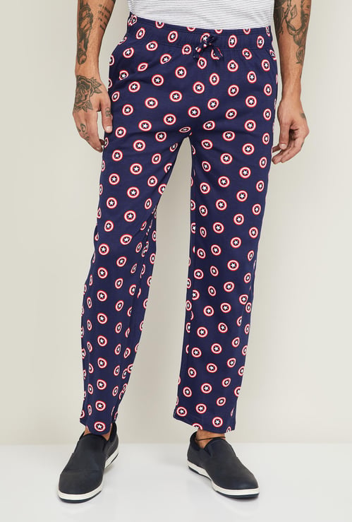FREE AUTHORITY Men Printed Elasticated Track Pants
