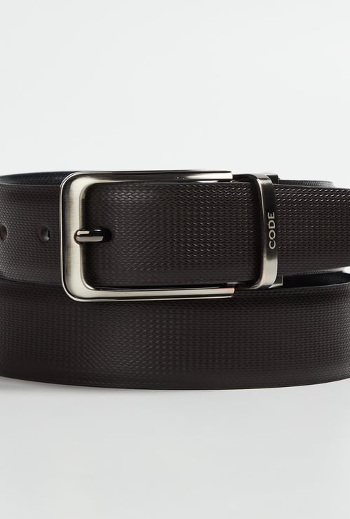 CODE Men Solid Reverssible Belt