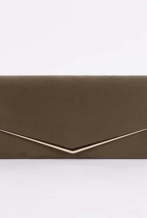 CODE Solid Clutch with Detachable Strap