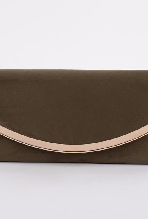 CODE Solid Clutch with Detachable Strap