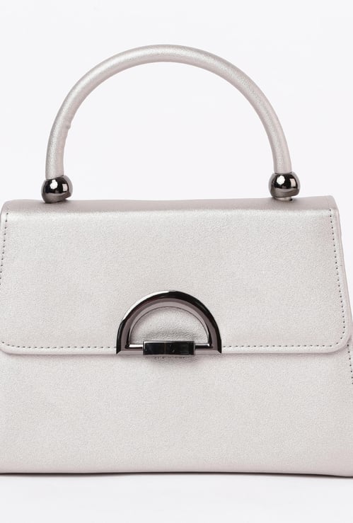 CODE Women Solid Flap-Closure Satchel Bag