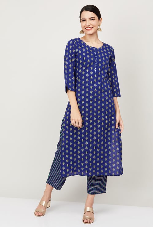 MELANGE Women Printed Kurta with Palazzos
