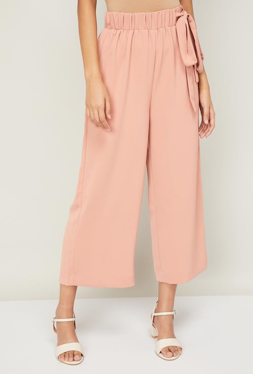 VAN HEUSEN Women Solid Cropped Palazzos