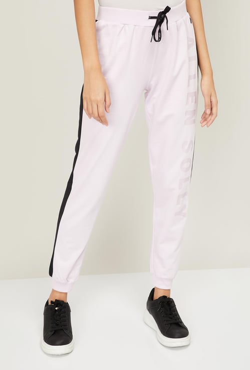 ALLEN SOLLY Women Striped Elasticated Joggers