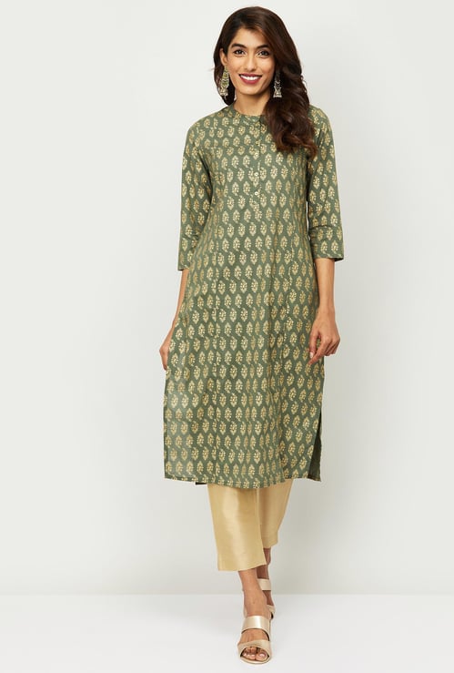 MELANGE Women Printed Kurta with Straight Pants