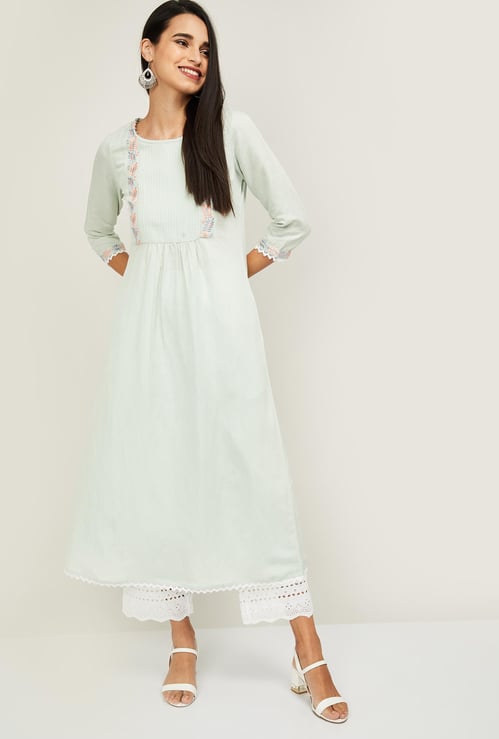 MELANGE Women Embroidered A-Line Kurta
