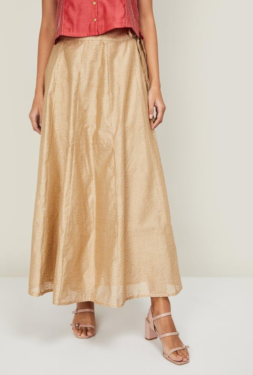 MELANGE Women Printed Ethnic Maxi Skirt