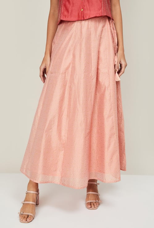 MELANGE Women Printed Ethnic Maxi Skirt