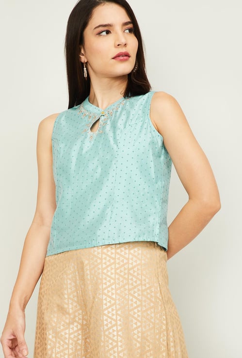 MELANGE Women Printed Sleeveless Top
