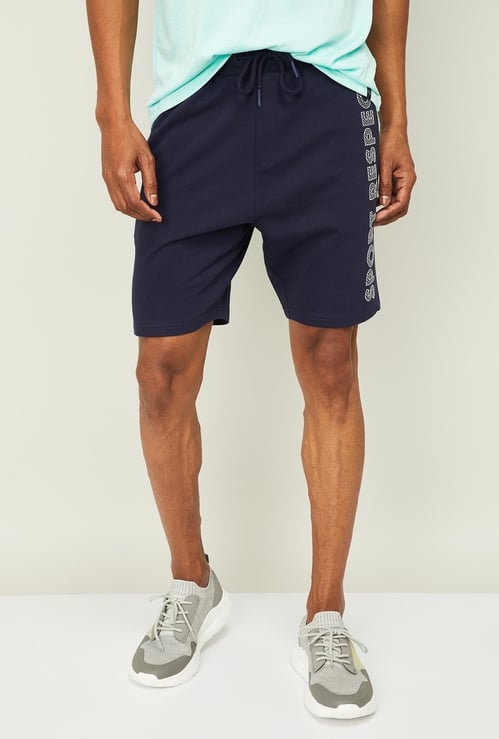 KAPPA Men Printed Regular Fit Knitted Shorts