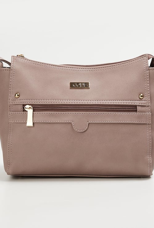 CODE Women Solid Sling Bag