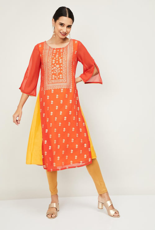 BIBA Women Printed A-Line Kurta