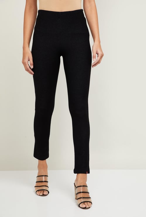 BIBA Women Solid Straight Pants