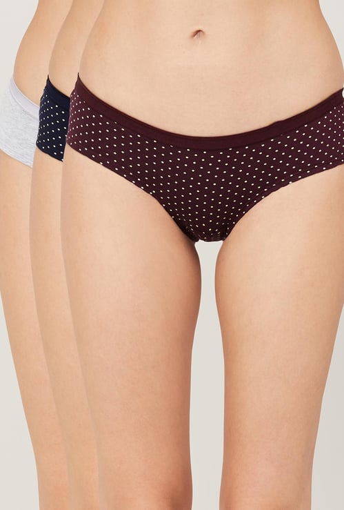 GINGER Women Printed Hipster Panties - Pack of 3