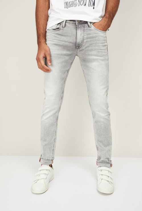 KILLER Men Stonewashed Skinny Fit Jeans