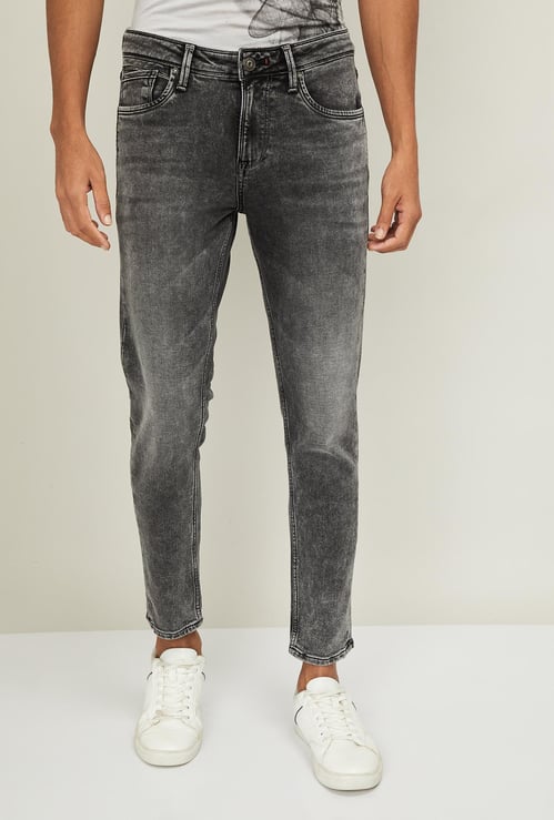 KILLER Men Stonewashed Slim Tapered Fit Jeans