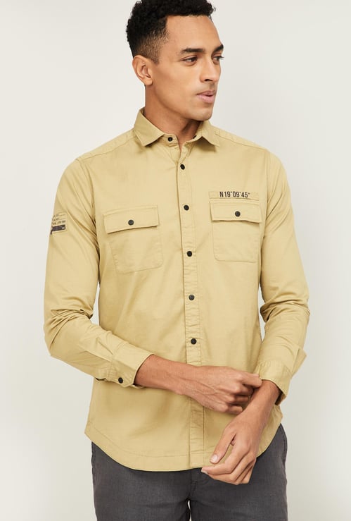 KILLER Men Solid Slim Fit Casual Shirt