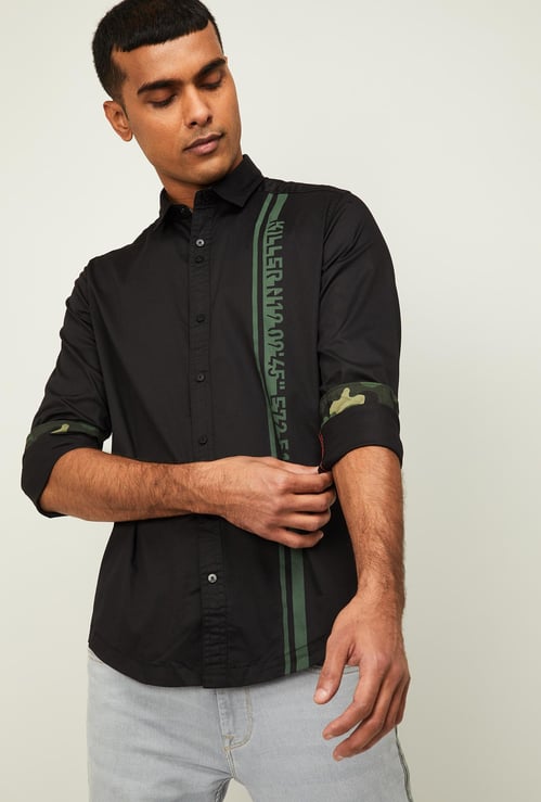 KILLER Men Printed Slim Fit Casual Shirt
