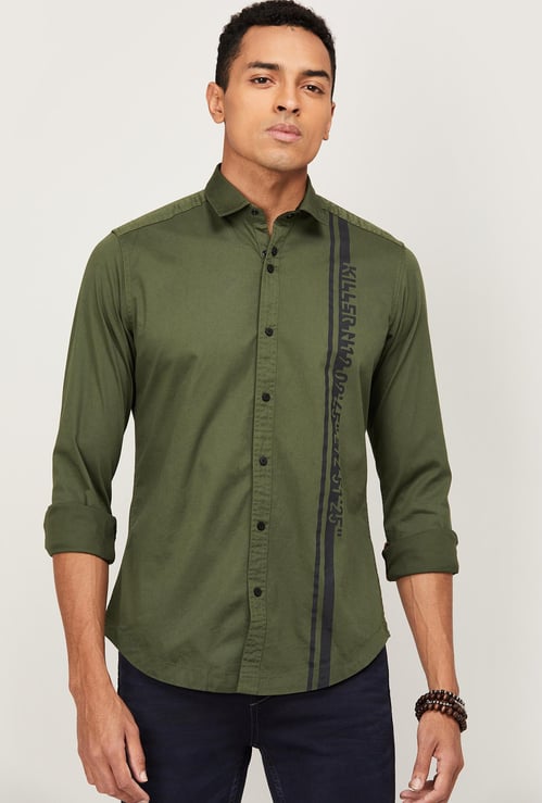 KILLER Men Printed Slim Fit Casual Shirt