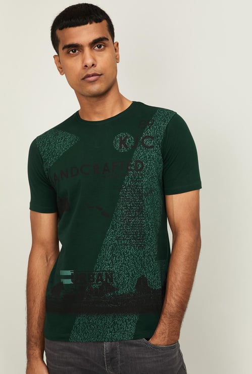 KILLER Men Printed Slim Fit Crew Neck T-shirt