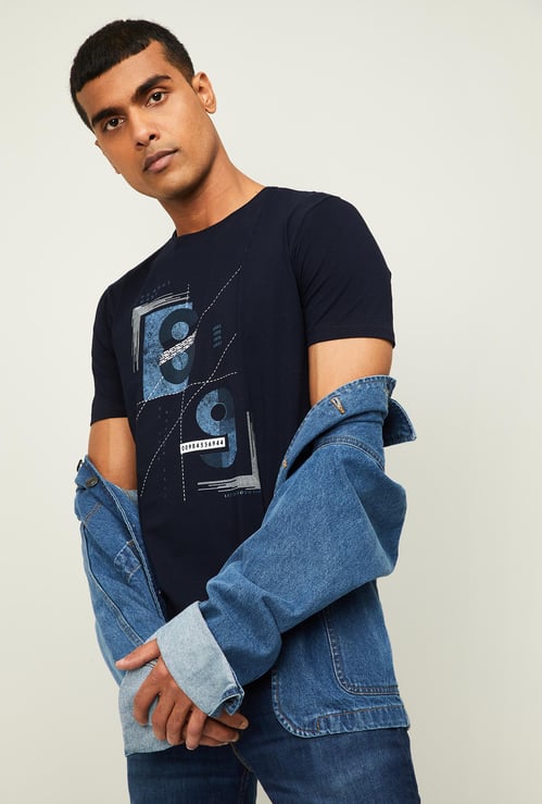 KILLER Men Printed Crew Neck T-shirt