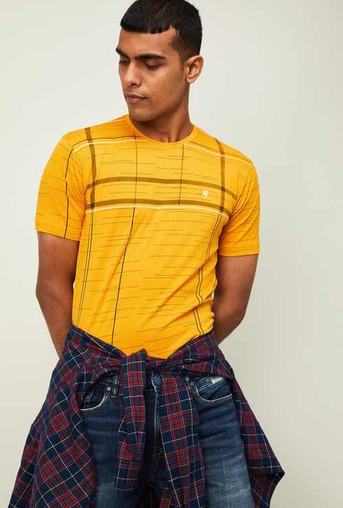 KILLER Men Printed Crew Neck T-shirt