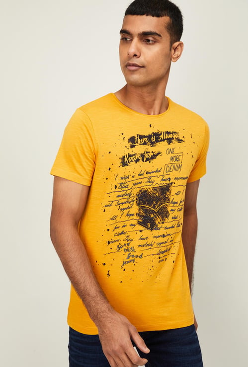 KILLER Men Printed Regular Fit Crew Neck T-shirt