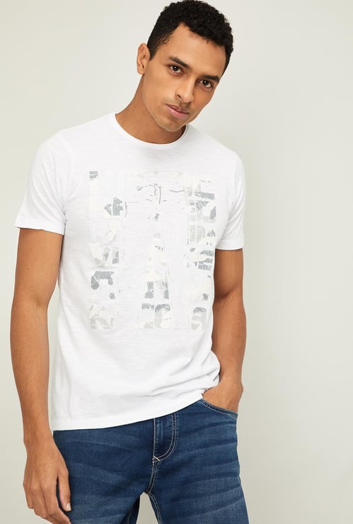 KILLER Men Printed Regular Fit Crew Neck T-shirt