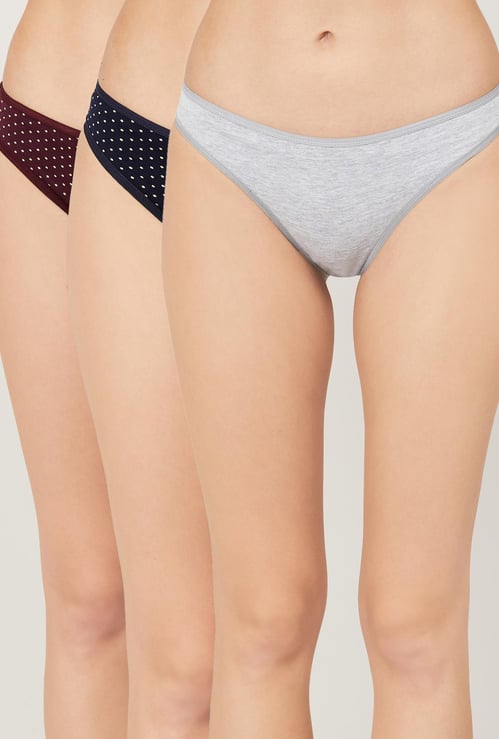 GINGER Women Printed Bikini Panties - Pack of 3