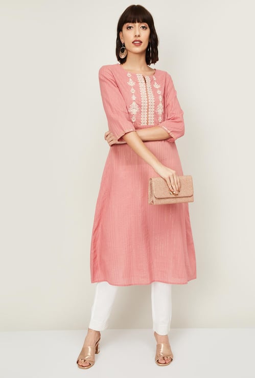 MELANGE Women Embroidered Kurta with Salwar