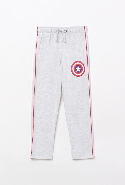 KIDSVILLE Boys Captain America Print Track Pants