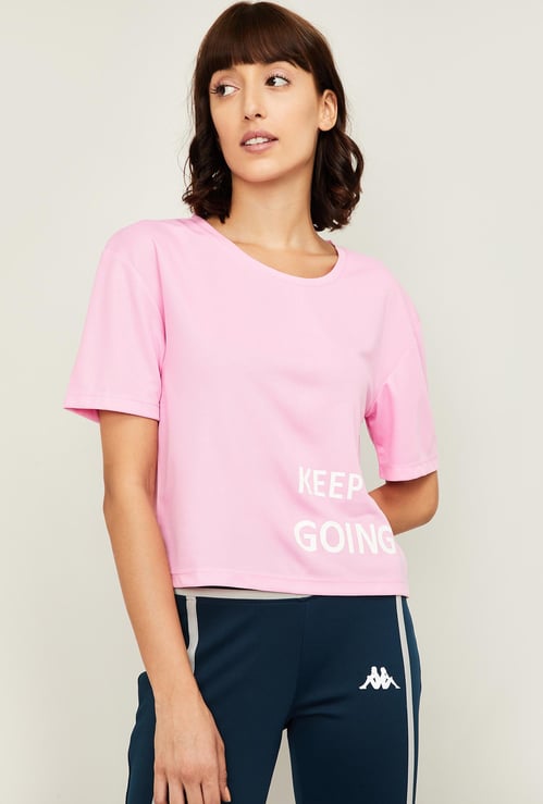 KAPPA Women Printed Round Neck T-shirt