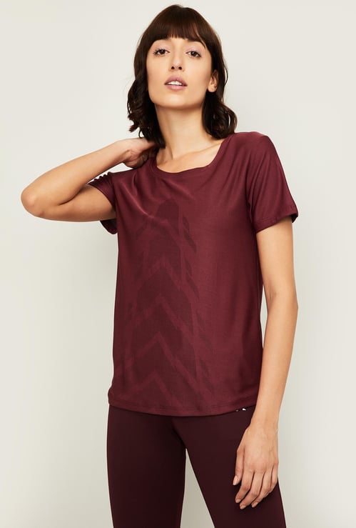 KAPPA Women Solid Round Neck T-shirt